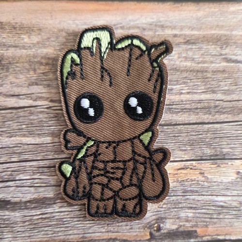 Baby Groot Tree Cute Comic Book Super Hero Iron On Patch