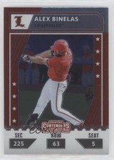 2021 Panini Elite Extra Edition College Tickets Optic Alex Binelas #CTO-AB 0y59