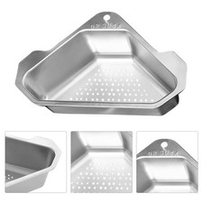 Household Sink Drain Basket Stainless Steel Sink Corner Strainer Kitchen Gadget