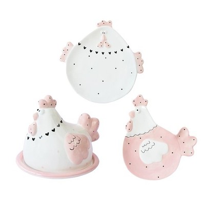 Ostergeschirr Keramik Abendessen Dessertteller Besteck Geschenk Ornament Cartoon