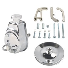 Saginaw Power Steering Pump & 1 Groove V-Belt Pully& LWP Bracket Kit for SBC 350