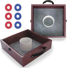 Triumph Premium Washer Toss Game - Includes 2 Felt-Lined Washer Boxes and Steel