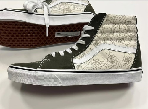 Nuevo Para hombres 11 VANS Desierto Calaveras Hoja de Uva Verde Oliva SK8 HI Prendas para el torso Zapatos Patín - Imagen 4 de 7