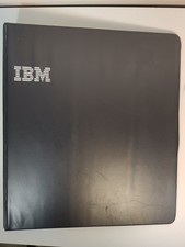 Vtg 1980s IBM Binder - 1.5" 3 Ring Black Vinyl Computer Tech