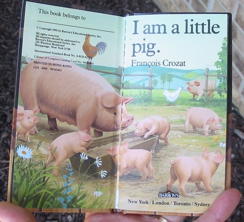 1991 I Am a Little Pig Barron's Animal Series by FRANCOIS CROZAT Hard Cover Book - Picture 3 of 7