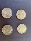 1964-D Kennedy Half Dollars (Lot of 4) Circulated 90% SILVER