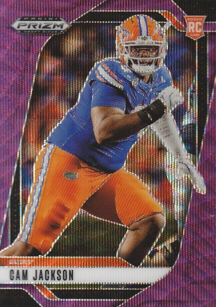 2025 Panini Purple Prizm Draft Picks Cam Jackson 26 Florida Gators