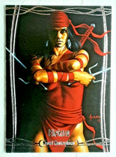 2015 Elektra Marvel Masterpieces LEGENDARY ORANGE ERROR CARD 53 ELEKTRA