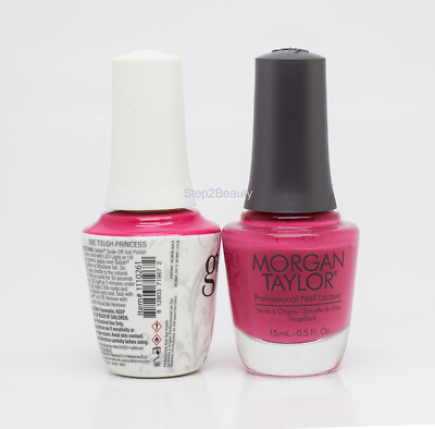Gelish DUO Soak Off Gel Polish + Morgan Taylor Lacquer - #261 One Touch Princess