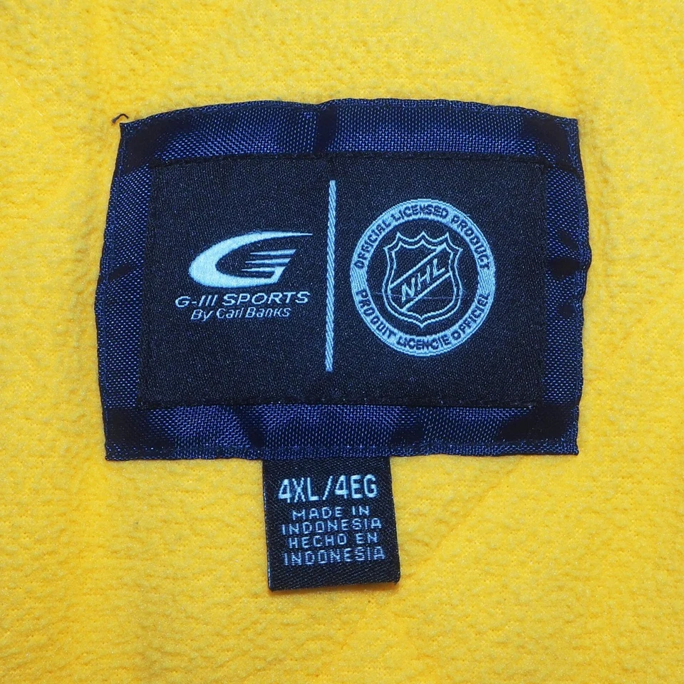 G-III Sports by Carl Banks Vintage 90s Y2K NHL Buffalo Sabres Hooded Jacket 4XL - Image 3 of 4