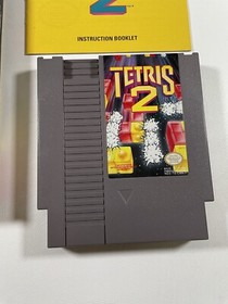 NES Tetris 2 Video Game In Box Manual 1993 Nintendo Collectible Vtg Preowned