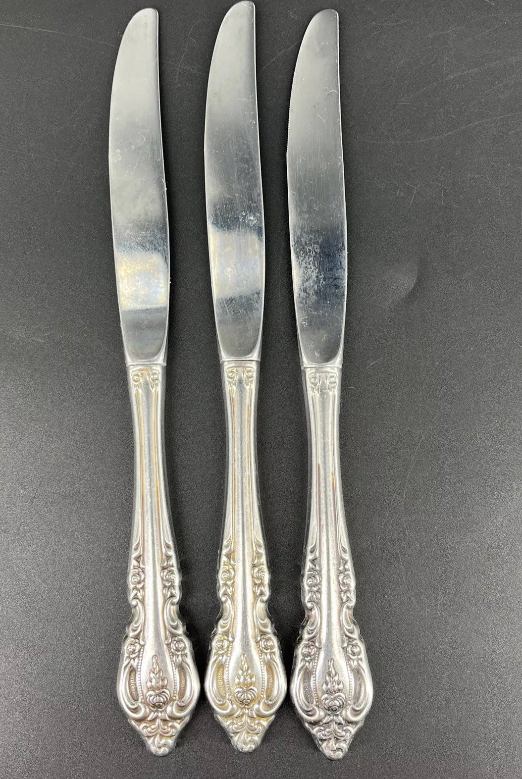 Oneida Community BRAHMS Stainless Glossy Silverware Flatware Knives Set Of 3 eBay