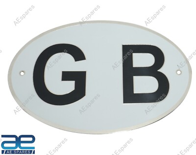 Oval Sticker Country Flag Code Bumper Decal Car Great Britain British GB