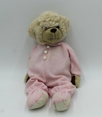 Little Snoozems Bear Plush Pink Thermal 