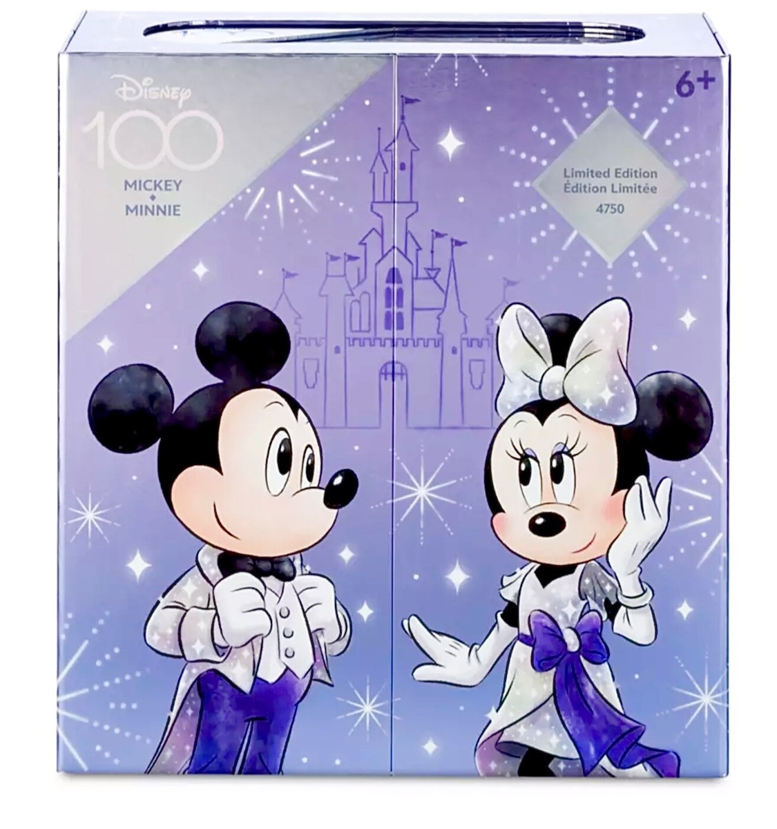 2023 DISNEY 100 MICKEY & MINNIE MOUSE 12” DOLL BOX SET PLATINUM