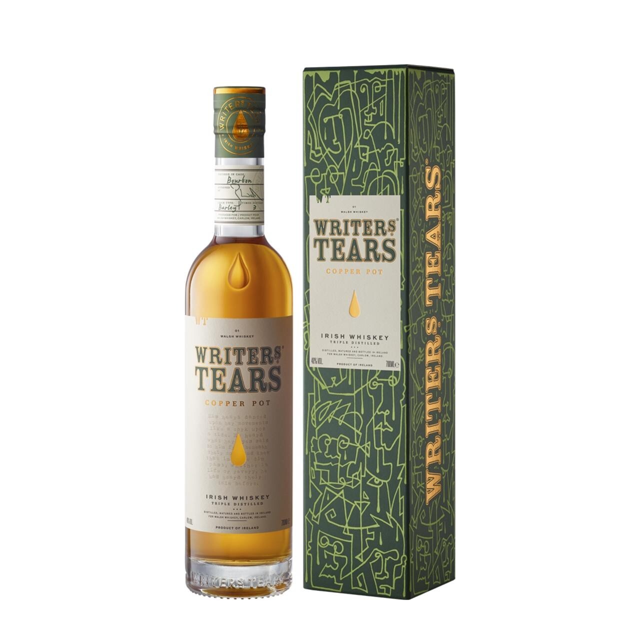 Writer's Tears Copper Pot Irish Whiskey 40% vol. 0,70l