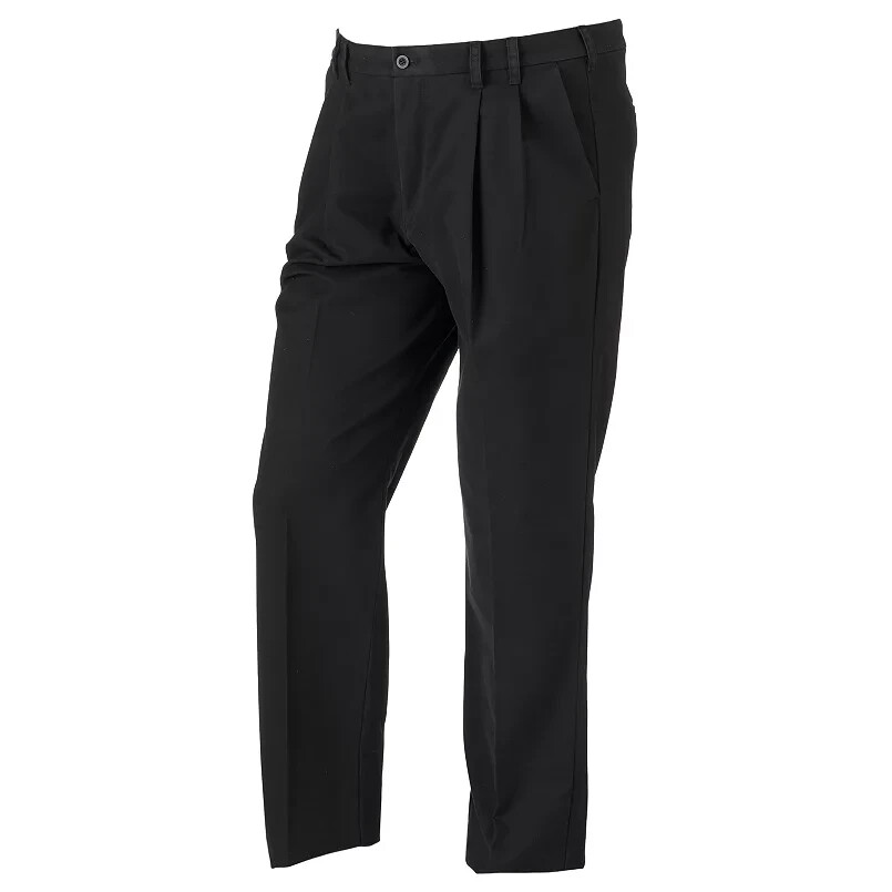 Большие мужские брюки Izod Performance Plus с двойной эластичной складкой цвета хаки 50Wx30L черный 7690₽