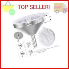 vorpower KALAVE Premium Stainless Steel Funnel, 5 Inch Food Grade Kitchen Funnel