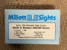 Millett Sights 100 Series Smith & Wesson 400/500 Series Combo