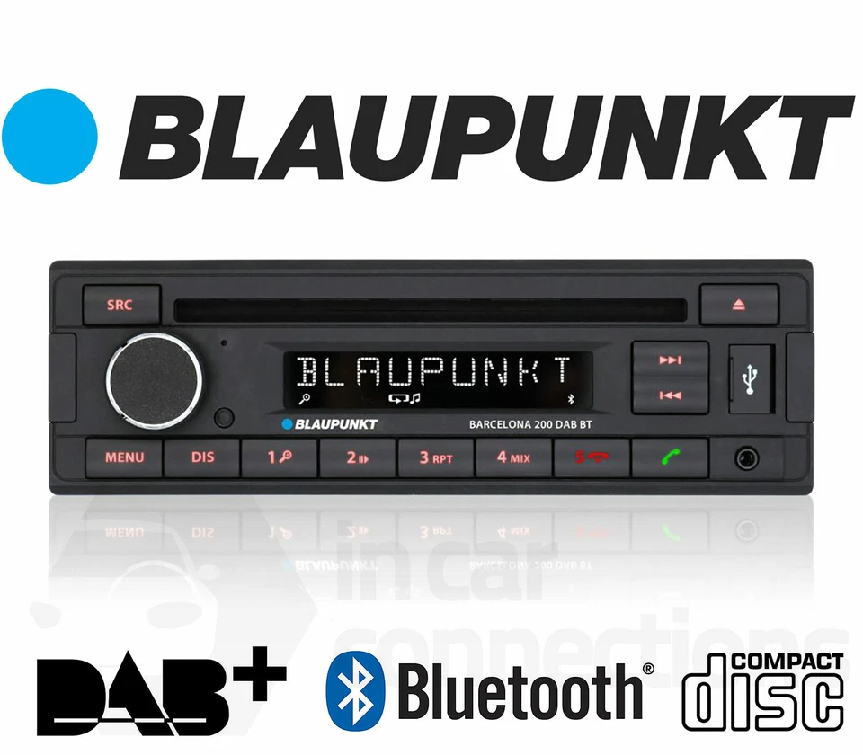 Radio Estéreo CD Blaupunkt Barcelona 200 DAB BT Para Coche Antena + ISO INCLUIDO - Imagen 3 de 4