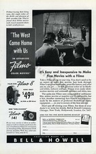 1939 Bell Howell Filmo 8 Movie Camera Great PRINT MAGAZINE AD Wall Decor  4034 