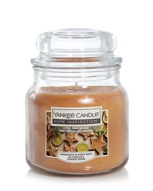 Yankee Candle Citrus Gingerbread Home Inspiration Medium Jar  340g 12oz