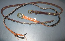 LOT of 2 Girl Belts Kid Size 5 and 6 Faux leather w/buckles NEW