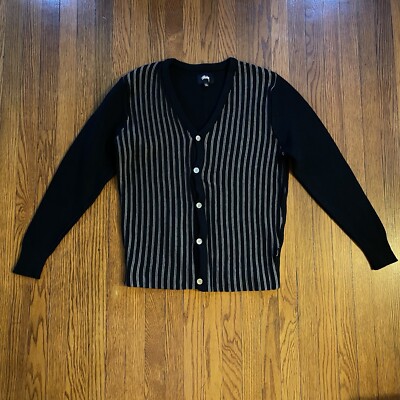 トップス Stussy Vertical Stripe Cardigan L s-l400.jpg