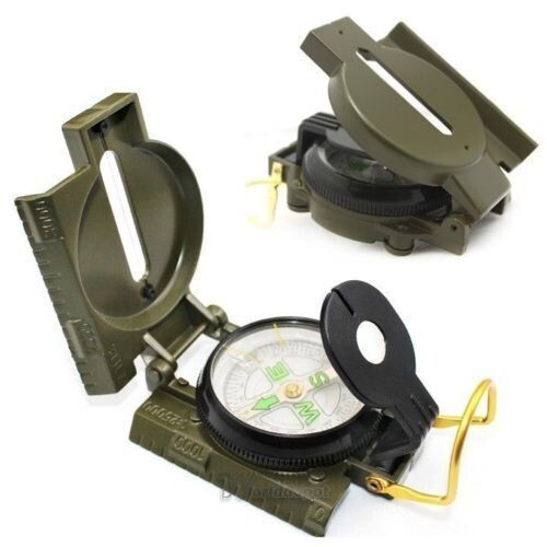 Mini brújula lente de bolsillo militar ejército senderismo campamento supervivencia lente al aire libre - Imagen 1 de 10