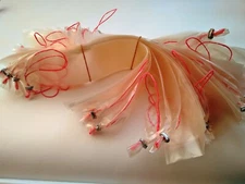 50 cnt Clear Cellulose Sausage Casing 1.5 x 15 Inch for Salami or Summer Sausage