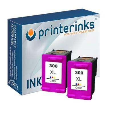 300XL Farbe CC644EE wiederaufbereitete Tinte für HP Photosmart C4680 C4795 - Doppelpack
