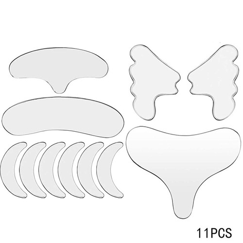 Reusable Anti Wrinkle Chest Neck Eye Face Pad Silicone Removal Patch Skin Care - Picture 9 of 12