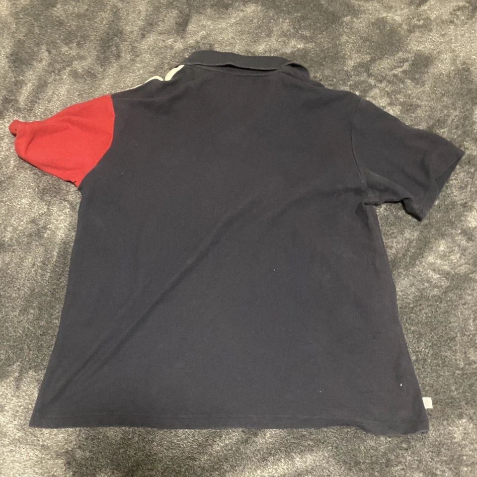 Texas Flag Polo Shirt Adult Men’s XXL Blue Red Lone Star State Vintage TX Cotton - Image 2 of 4