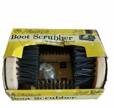 Fiebing's Boot Scrubber Cleans All Foot Wear Wooden Brush Frame USA Seller