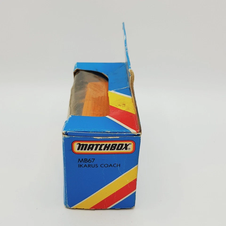 Vintage 1981 - MATCHBOX Voyager Diecast Bus Car White/Orange IKARUS COACH MB67 - Image 3 of 4