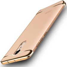 Phone Case Cover for Xiaomi Redmi Note 4 Bumper 3 IN 1 Cover Chrome Gold