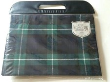 Brand New THE SCOTCH HOUSE SKIRT Tartan Green/Blue Plaid PURE NEW WOOL Scotland