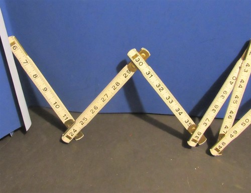 Vintage Bell Systems Durall White Folding Ruler Super Clean - Picture 7 of 8