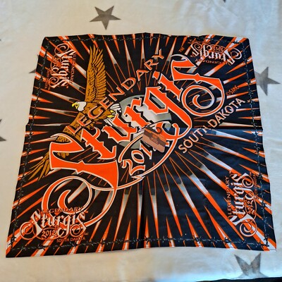 Sturgis 2012 Legendary Bandana Screaming Bald Eagle Design 23'' x 23'' Bandana