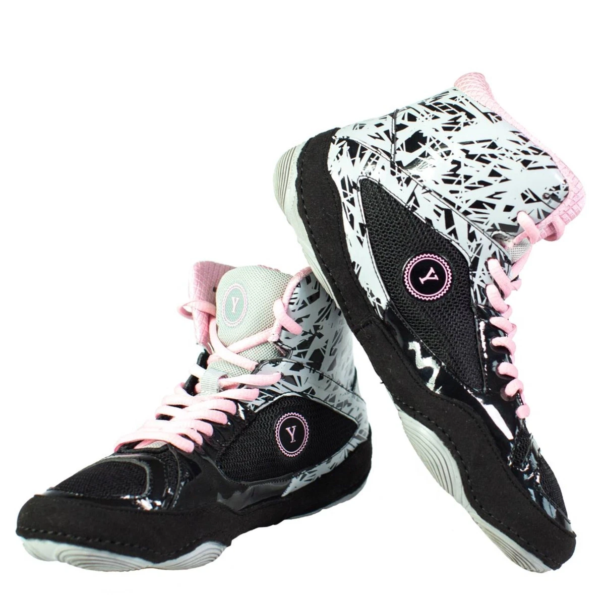 Chaussures de lutte roses ou violettes pour filles et femmes