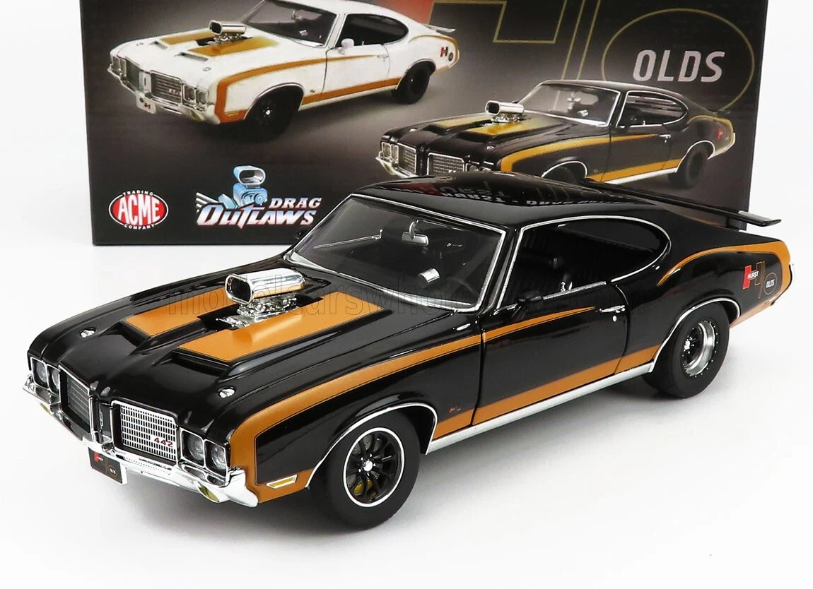 ACME-MODELS 1/18 OLDSMOBILE - 442 HURST COUPE DRUG OUTLAW DRAGSTER 