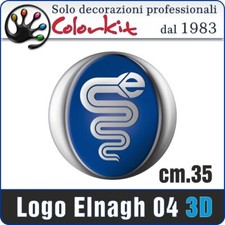 Adesivo logo Elnagh-4 cm.35 per camper- -By Colorkit - 001689