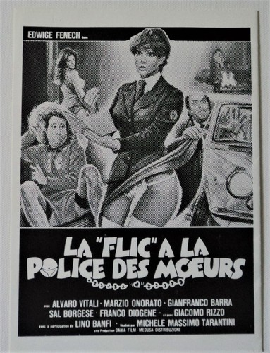 POLICEWOMAN ON THE PORNO SQUAD 1979 ~ EDWIGE FENECH ~ ORIGINAL LOBBY 10 CARD SET - Picture 7 of 7