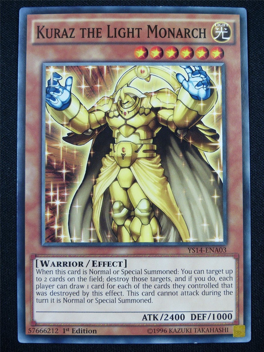 Kuraz the Light Monarch YS14 - 1st ed Yugioh Card #TV | eBay UK