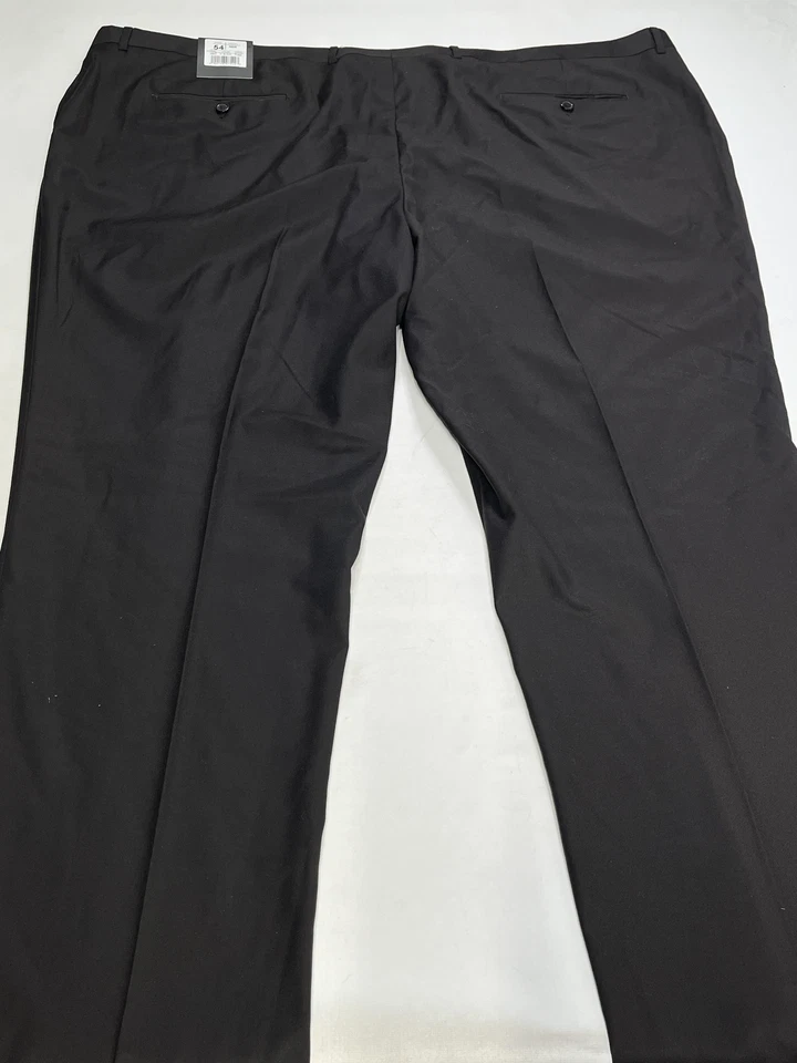 Pantalones de vestir negros Angelo Rossi para hombre talla 54x37 NUEVO Foto 4 de 4