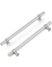 Knobelite 10 Pack Cabinet Pulls 6.25 inch Kitchen Cabinet Handle Brushed Nickel 