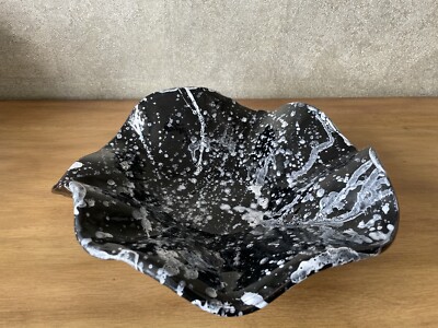 Coupe A Fruits Metal Noir Bord Dore 43.5x37cm - Plat - Saladier
