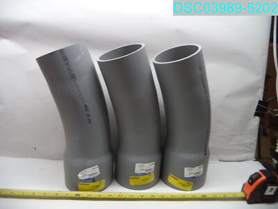 QTY=3: Carlon UA5ANB 4'' Sch-40 22-1/2D Elbow 034481225348