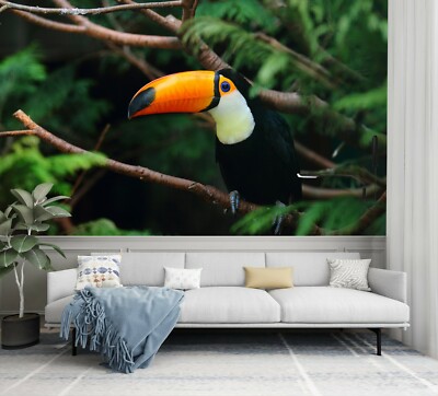 3D Toucan Tree Branch 21567NA Wallpaper Wall Murals Removable Wallpaper Fay