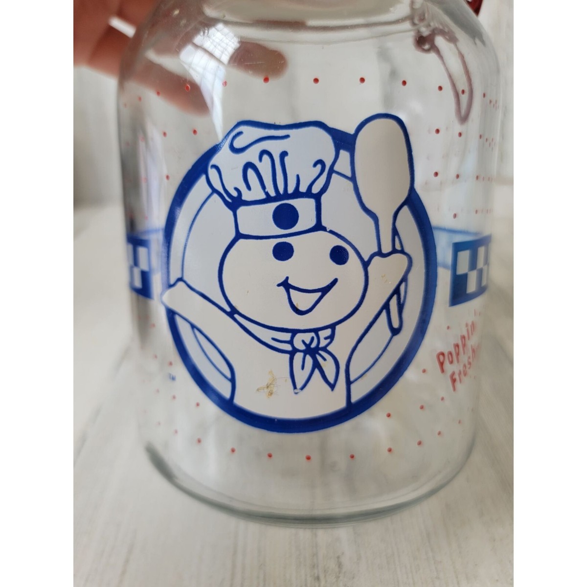 Vintage poppin' fresh Pillsbury Doughboy container jar home decor
